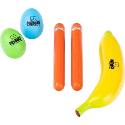 Nino Percussion - 4-Piece Kids Mixed Rhythm Set