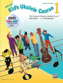 Alfred Publishing - Alfreds Kids Ukulele Course 1 - Manus/Harnsberger - Book/DVD/Audio, Video, Software Online