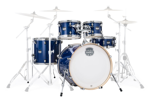 Mapex - Mars Rock 5-Piece Shell Pack (22,10,12,16,SD) - Midnight Blue