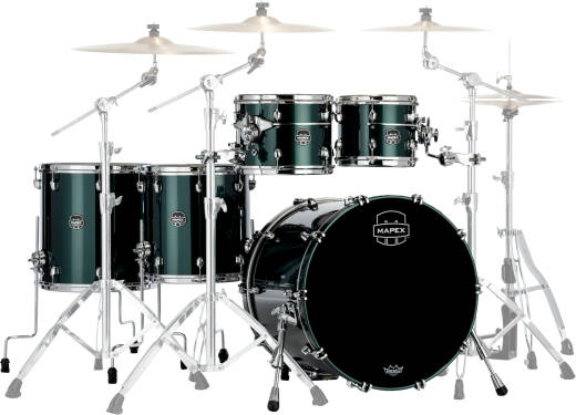 Mapex - Saturn Evolution 5-Piece Shell Pack (22,10,12,14,16) - Brunswick Green