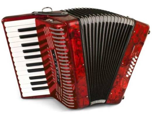 Hohner - Hohnica 1303 Piano Accordion - 26 Keys/12 Bass - Red