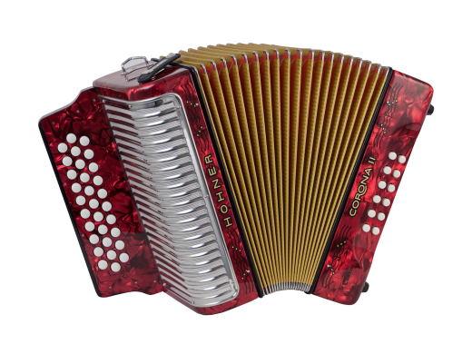 Hohner - Corona II Classic Accordion, G/C/F - Red