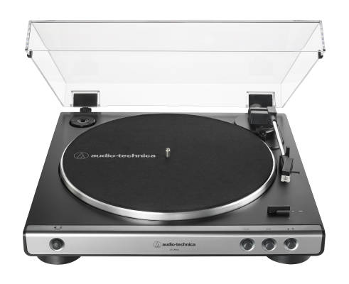 Audio-Technica - ATLP60X Fully Automatic Belt-Drive Turntable - Gun Metal