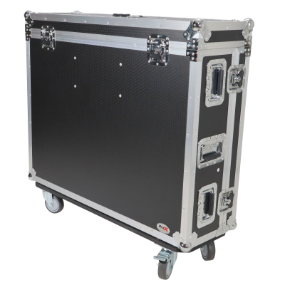 ProX - XS-BX32DHW ATA Flight Road Case for Behringer X32 Console with Doghouse compartment and Caster Wheels