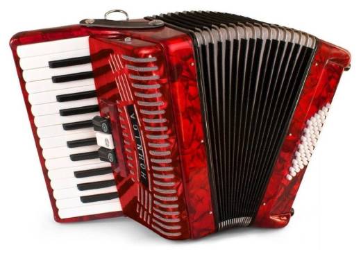 Hohner - Hohnica 1304 Piano Accordion - 26 Keys/48 Bass - Red