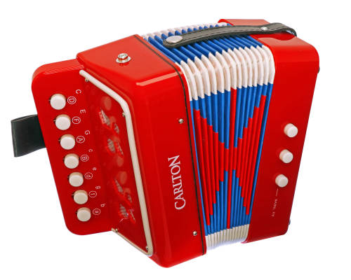 Carlton - Childrens Diatonic Button Accordion - Red