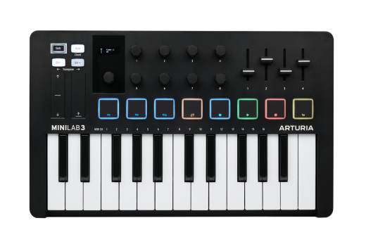 Arturia - MiniLab 3  25-Key MIDI Controller w/Software - Black