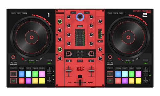 Hercules - DJControl Inpulse 500 Red Edition 2-deck USB DJ Controller with Serato DJ/DJUCED