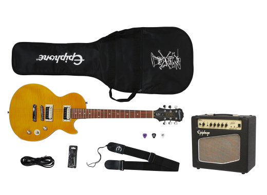 Epiphone - Slash Appetite Les Paul Special II Performance Pack with Amp - Appetite Amber