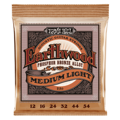 Ernie Ball - Earthwood Medium Light Phosphor Bronze Acoustic Guitar Strings