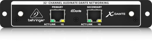 Behringer - X-DANTE High-Performance 32-Channel Audinate Dante Expansion Card for X32