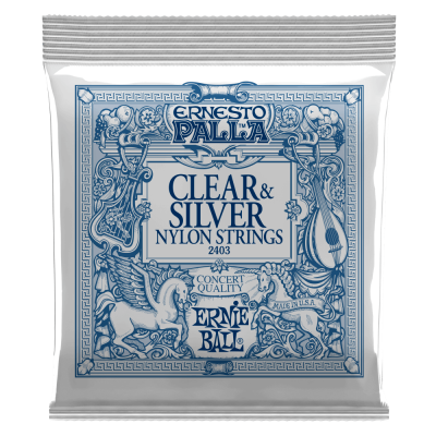 Ernie Ball - Ernesto Palla Clear & Silver Nylon Classical Guitar Strings