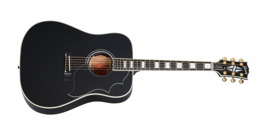 Gibson Custom Shop - Hummingbird Custom Acoustic/Electric Guitar with Hardshell Case - Ebony